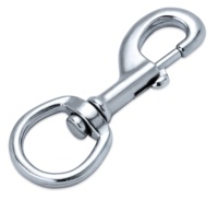 Mousqueton pivotant en acier inoxydable pour sacs, accessoires de quincaillerie, fermoir à déclenchement rapide pour chien, mousqueton à gâchette