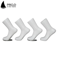 Offre Spéciale mignon femmes bateau chaussettes pieds Mannequins avec aimant blanc enfants en plastique Mannequin pour chaussettes