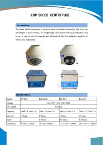 KY-800D Low-Speed <strong>Centrifuge</strong> <strong>Cheap</strong> <strong>Laboratory</strong> <strong>Centrifuges</strong> Metal Case Factory <strong>Price</strong> <strong>Centrifuge</strong> - Product Image 6