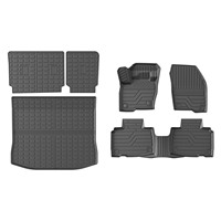 Tapetes para Piso Compatibles con Ford Edge 2015-2024, Tapete para Maletero, Tapete para Respaldo, TPE (Solo Compatible con Modelos de 5 Asientos)