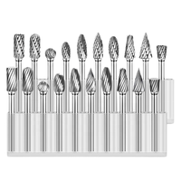 10 pièces 3.0*6mm carbure de tungstène fraise ensemble 1/8 pouces poli rotatif fraise fichiers Source d'alimentation électrique OEM personnalisable