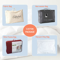Couette en duvet de plume d'oie Insert de couette Collection d'hôtel 750 Fill Power Ultra-Soft All Season Baffle Box Quilted Duvet Insert