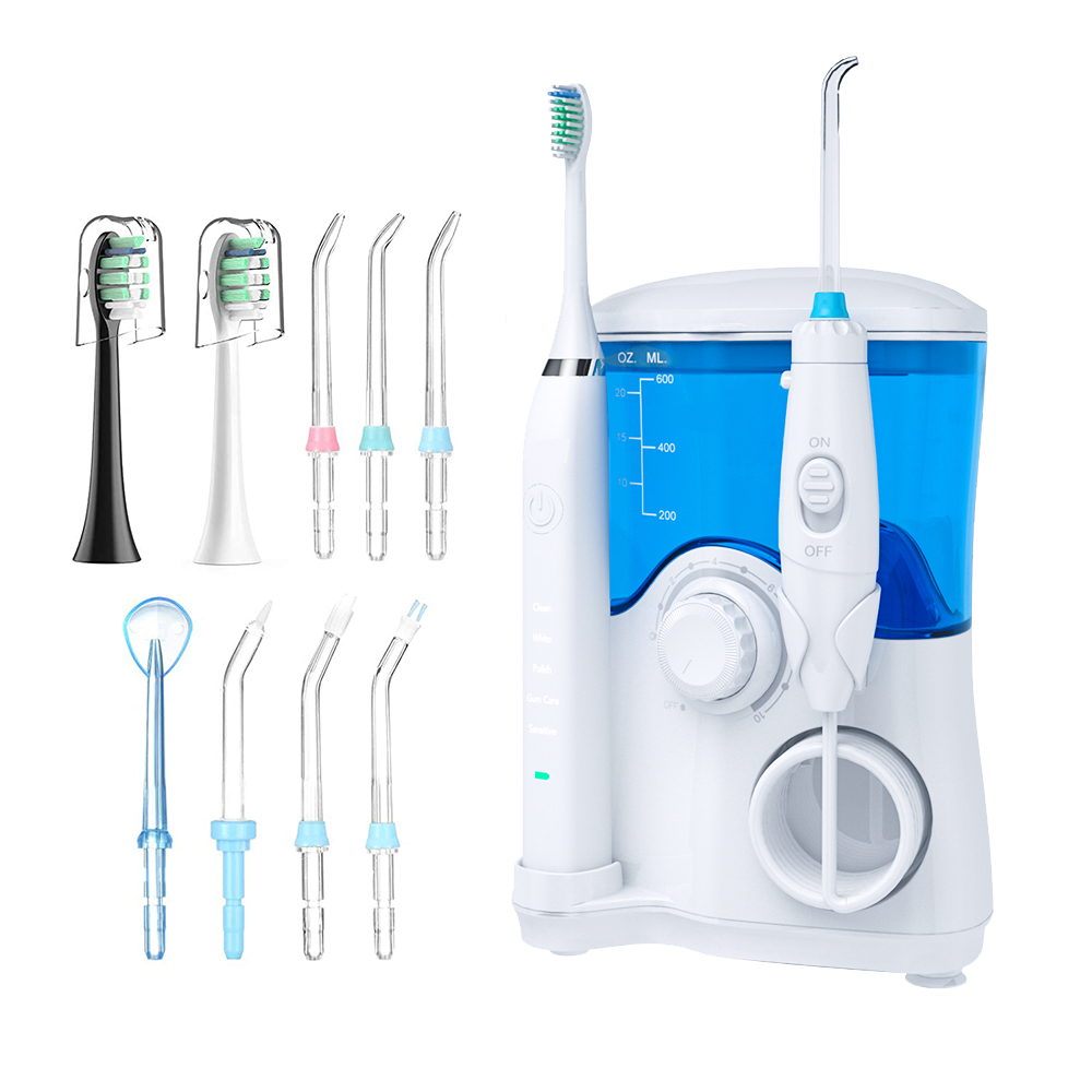 Dropshipping 2 In 1 Teeth Cleaner Water Flosser And Sonic Toothbrush Electrical Teeth Oral Irrigator