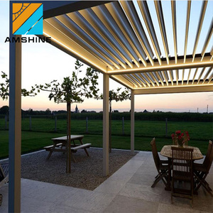 7x4m ngoài trời bóng râm nhôm bioclimatic pergola Bìa cơ giới bên ngoài không thấm nước gazebo sân thượng mái cho hiên - Product Image 1