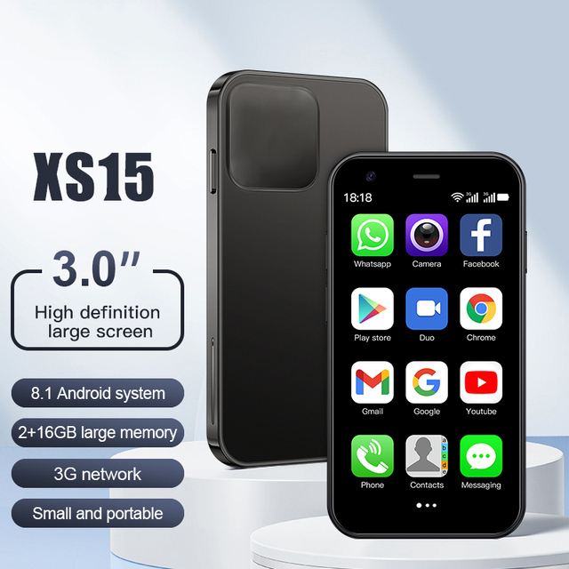 New Arrivals Mini Smartphone 3 Inch IPS Display Screen 2GB RAM 16GB ROM 3G Celular Android Cheap Mini Smart Phone