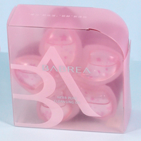 Boîte d'emballage de beauté givrée carrée en PP vente en gros Boîte d'emballage cosmétique pliante pour palette de fards à paupières