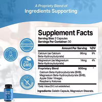 Bon service Capsule de qualité supérieure pour brûler les graisses KETO BHB Capsule de supplément de cétone KETO BHB