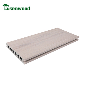 Hot Sale Co-Extrusion Interlocking Wpc Decking Very Low Fading Wooden Floor Garden <strong>Plastic</strong> <strong>Lumber</strong> - Product Image 6