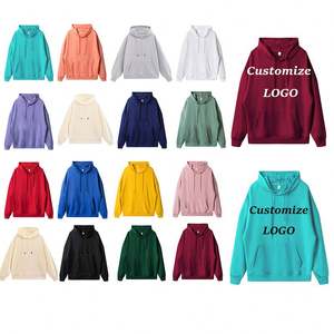 Oem personalizar Sudadera con capucha conjunto unisex grueso peso pesado de gran tamaño chico Sudadera con capucha logotipo personalizado - Product Image 1