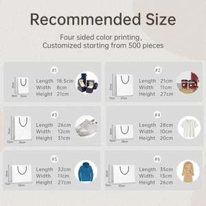 ถุงกระดาษของขวัญพิมพ์โลโก้สั่งทำขายส่ง ถุงกระดาษช้อปปิ้งสำหรับร้านค้าปลีกบูติก พร้อมโลโก้ของคุณเอง - Product Image 6