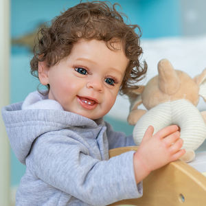 Pas cher NOUVEAU 55Cm Full Body Soft Silicone Real Touch Reborn Baby Boy Doll <span class=keywords><strong>Yannik</strong></span> Ideal Gifts For Children Bath Toy Kids - Product Image 3