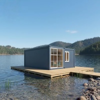 Maison conteneur pliable écologique et étanche de 20 pieds et 40 pieds, à montage rapide, préfabriquée pour le camping d'exploration sur le terrain et les dortoirs, gain de place