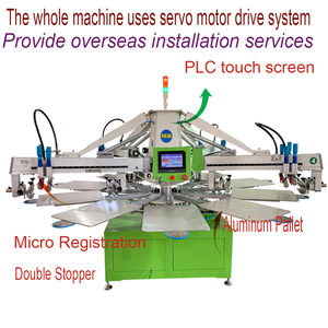 Tự Động 4 Màu 10 Trạm Màn Hình In Thiết Bị Với Flash Máy Sấy - Product Image 3