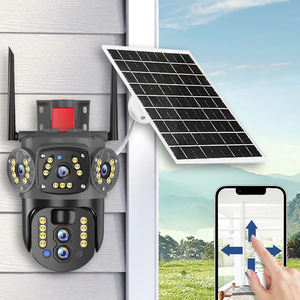 2 렌즈 10 배 줌 4G 태양 광 카메라 <span class=keywords><strong>360</strong></span> 도 휴대 전화 원격 야외 야간 투시경 홈 보안 고화질 배터리 - Product Image 6