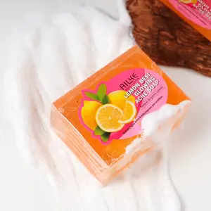 Ailke Natural Organic Lemon Blended Seifen mit ätherischen Ölen Private Label Hautpflege Gesicht Glühende Seife für empfindliche Haut