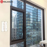 Ventana Corredera Personalizada Rolansini, con Certificación Energy Star, de Apertura Exterior Extremadamente Estrecha, con Doble Vidrio Templado