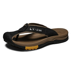 2026 <b>Men</b> Sandals <b>Leather</b> <b>Slippers</b> Wear-resistant Thick Sole Comfortable and Breathable Genuine Cow <b>Leather</b> Sandals for <b>Men</b> - Product Image 4
