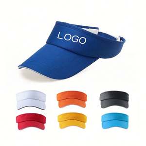 Viseras Deportivas Personalizadas con Logotipo Bordado, de Secado Rápido, Ala Ancha, Transpirables, de Algodón Tipo Sándwich, para Golf y Running - Product Image 1