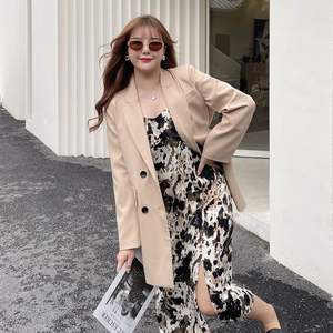 Runqi ชุดเดรสผู้หญิงสีดำพิมพ์ลายสาดน้ำ N8319สลิมฟิต - Product Image 2