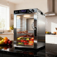 Commerciële huishoudelijke 18-bakjes 48 uur timer 86F-194F roestvrijstalen digitale sla-tomaat-groente-fruit spinner-dehydrator