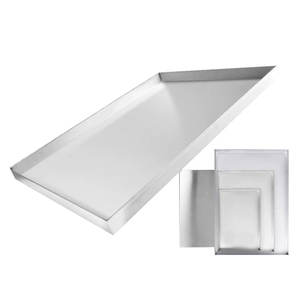 2025 commerciale 304 in acciaio inox piatto piatto teglia rettangolare vassoio d'argento per la cottura servizi di fabbricazione - Product Image 2