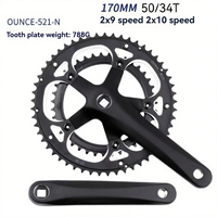 Venta Directa de Fábrica: Plato de Bicicleta de Aleación de Aluminio, 7-9 Velocidades, Universal 41/521, para Bicicleta de Montaña, Portátil e Impermeable