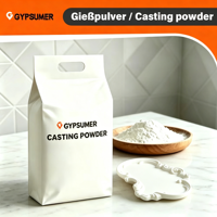 GYPSUMER GC05 Yeso para Manualidades, Extra Blanquez, Extra Dureza, Sin Burbujas, Sin Impurezas, para Modelado 3D