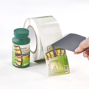 Etiquetas Personalizadas para Botellas de Suplementos - Grabado en 3D y Lámina Dorada |   Apto para uso alimentario, cumple con las normas de la UE/EE. UU. - Product Image 3