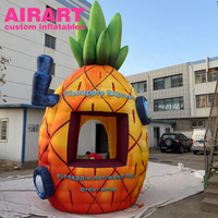 Tente gonflable ananas pour événements marketing et décoration