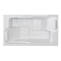 Baignoire à remous extérieure moderne et bon marché en acrylique rectangulaire autoportante, écologique, pour adultes, combinaison de thérapies, 2-3 personnes