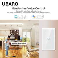 Interrupteur intelligent Zigbee avec télécommande murale, compatible avec l'application Smart Life, indice de protection IP65, panneau tactile bipolaire pour la domotique