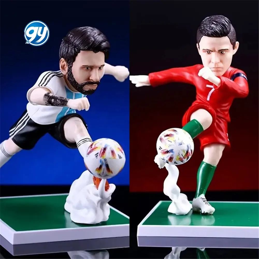 17cm Football Star Doll Football Tournament Souvenirs Toys Soccerwe World Events C.figure Ronaldo Messi Model Collection PVC