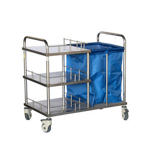 HOChey <span class=keywords><strong>รถ</strong></span>เข็น<span class=keywords><strong>พยาบาล</strong></span>สแตนเลส304ทนทานกันน้ำกระเป๋าออกซ์ฟอร์ดเครื่องมือทางการแพทย์รถเข็นพยาบาล - Product Image 4