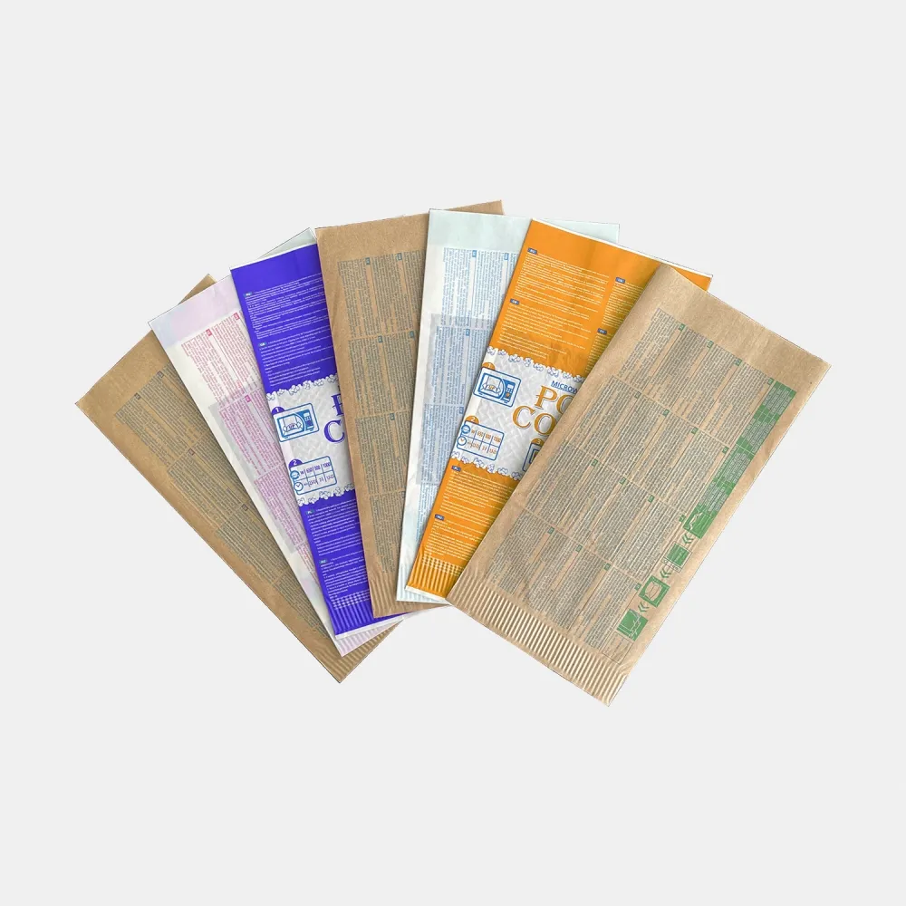Оптовая продажа, пищевые разноцветные пакеты для попкорна Microvawe, 285x140x100 мм, жиронепроницаемая упаковочная бумага для поп-кукурузы