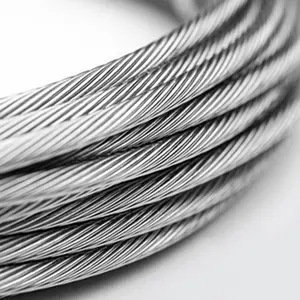 7x7 /1x19 / 7x19 1/4" 5/32" 3/16" 1/8" 250FT Wire Rope Stainless Steel Aircraft Cable for Deck Cable Railing kits