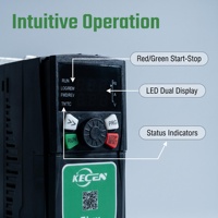 Variateur de fréquence REETIN KECEN F600 AC triphasé à onde sinusoïdale avec puissance de 0,75 kW à 5,5 kW pour moteurs, pompes et applications industrielles (contrôle vectoriel)