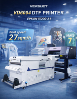Imprimante de transfert textile DTF VERSIJET économique de 60 cm avec quatre têtes d'impression Eps I3200 pour les entreprises de personnalisation de t-shirts