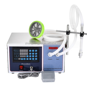 High-Flow Desktop Continuous Liquid Filling Machine Semi-Automatic Leakproof 5-3500ml Range for <b>Beer</b> Juice Essential Oils - Product Image 4