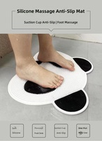 Tapis de douche exfoliant antidérapant en forme de lapin pour massage des pieds, 3 couleurs, gadget de lavage des pieds
