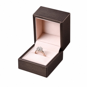 Elegant PU Leather <b>Ring</b> Box Manufacturer Bulk Custom Velvet Lining Jewelry Gift Box Factory for Professional Jewelry Designers - Product Image 6