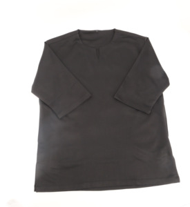 Áo Kurta truyền thống nam Malaysia chất liệu vải dệt kim co giãn, tay dài, cổ Teluk Belanga - Product Image 4