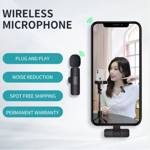 Cắm Chơi omni-directional Lavalier ngưng tiếng ồn hủy bỏ Trọng lượng nhẹ nhựa Micro không dây cho live streaming - Product Image 2