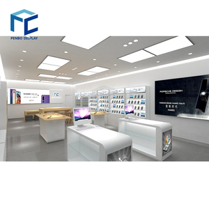 Đơn giản điện thoại di động cửa hàng thiết kế nội thất tùy chỉnh điện thoại di động cửa hàng truy cập thiết kế điện thoại di động điện thoại di động hiển thị tủ trưng bày - Product Image 3