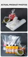 Sac sous vide jetable à soufflet latéral en PEHD de qualité alimentaire, matériau vierge, thermoscellable, PA/PE pour l'emballage