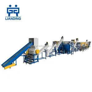 Plastic recycling machine for pp pe film woven bags plastic waste washing recycling machine