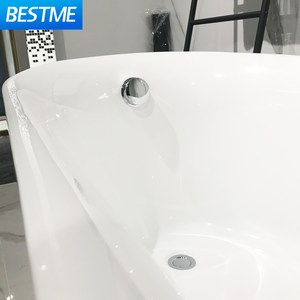 Baignoire autoportante moderne de luxe sur mesure Baignoires de <span class=keywords><strong>spa</strong></span> écologiques en acrylique Baignoire de trempage à prix compétitif de forme rectangle - Product Image 5