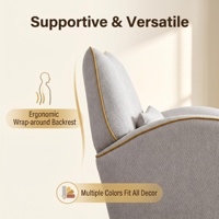 Sillón Individual Tipo Sofá Francés de Tela, Silla Columpio Cuadrada Ergonómica con Respaldo Envolvente, Cómodo Sillón para Uso en Hospitales y Escuelas