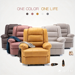 Echtes Leder Power-Relaxsofa-Set, Öko-Leder Relaxsessel für Luxus-Heimkino und Wohnzimmer - Product Image 4