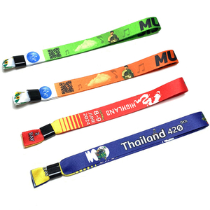 Fábrica personalizada Festival tela tejida pulseras de tela pulsera rastreador Rfid evento pulsera - Product Image 4