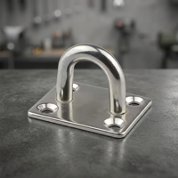 Plaque de fixation carrée en acier inoxydable 304 316, 5 6 8 mm, anneau de sécurité multifonctionnel pour voile, auvent, bateau, accessoires marins